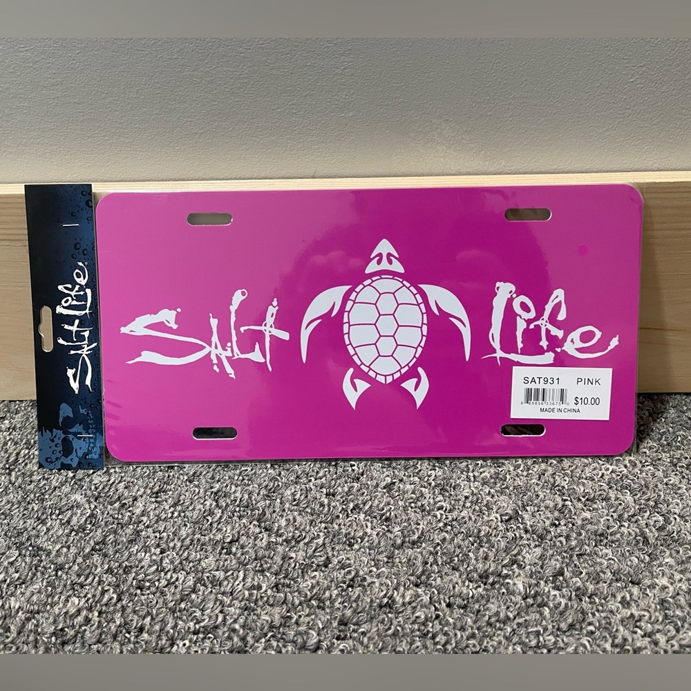 Salt Life License Plate Sea Turtle